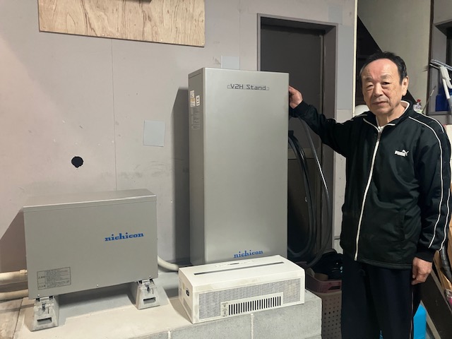 岐阜県大垣市　H様(蓄電池&V2H ニチコントライブリットT3ESS-T3M1V2H一体型スタンドES-T3V1)