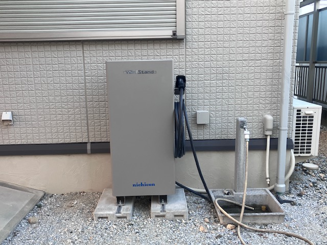 愛知県豊橋市　Y様(V2H ニチコントライブリットT3V2H一体型スタンドES-T3V1)